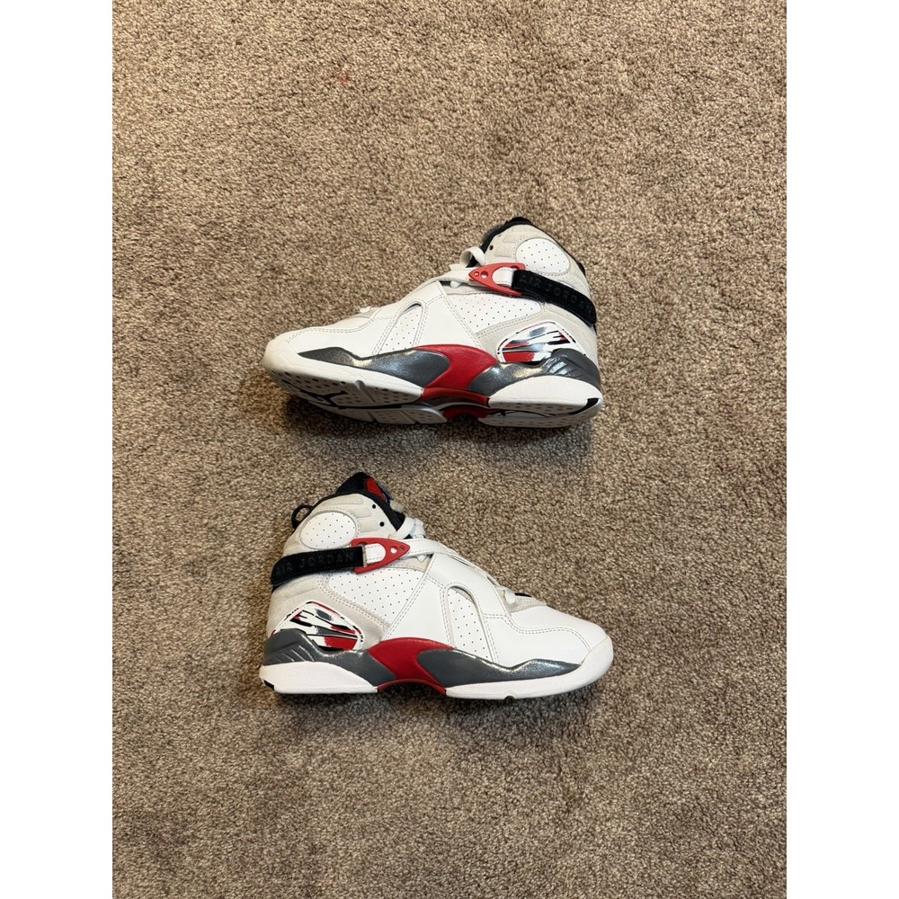 Jordan Air Jordan 8 Retro (GS) White/Black/True Red 4.5Y 305368-100 - Picture 2 of 11